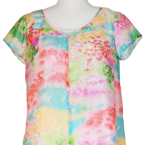 Vintage 1960s Psychedelic Hawaiian Muumuu/Mumu Made in Hawaii by Andrade - Picture 4 of 6